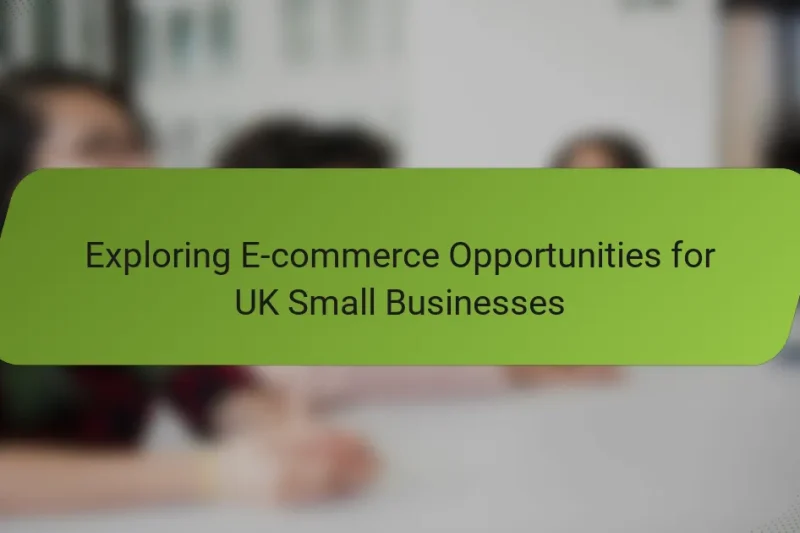 Exploring E-commerce Opportunities for UK Small Businesses