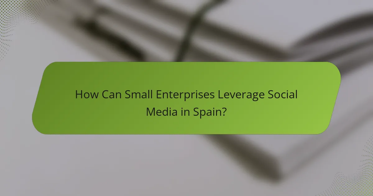 How Can Small Enterprises Leverage Social Media in Spain?