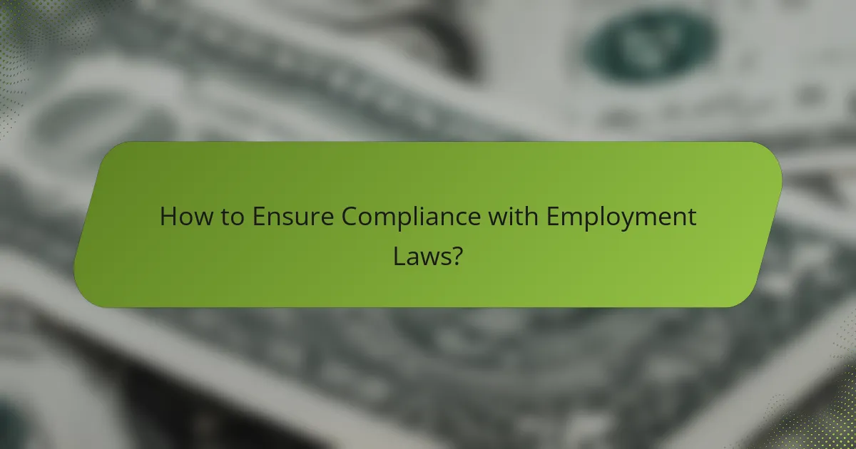 How to Ensure Compliance with Employment Laws?