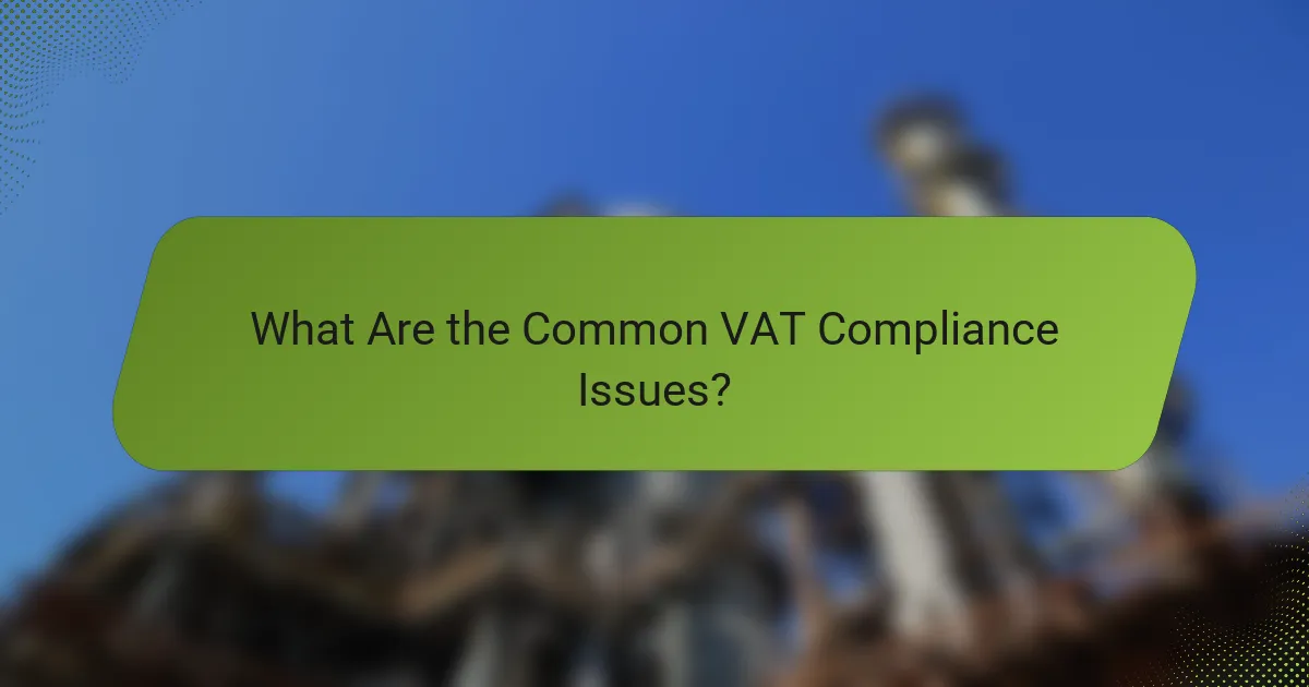 What Are the Common VAT Compliance Issues?